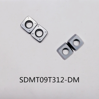 SDMT09T312-DMの炭化物の高い供給の製粉の挿入物HRC 93